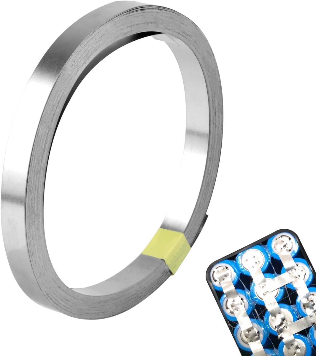 Nikkel strips 0,15 x 8 mm - Vernikkeld - Hoge geleiding - Ideaal voor puntlassen - ShopVlot