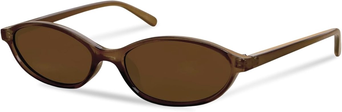 Stijlvolle retro ovale zonnebril voor dames, trendy cat-eye look uit de jaren '90, lichtgewicht en UV-bescherming