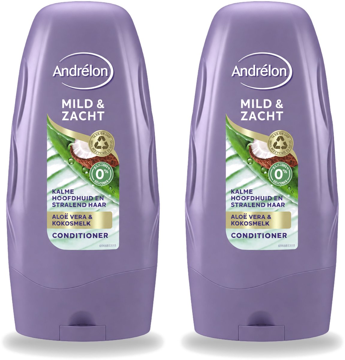 2 x Andrélon - Mild & Zacht - Conditioner - 250 ml - Voordeelverpakking - 2 stuks