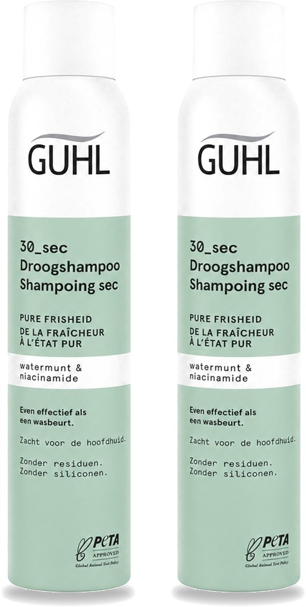 2 x Guhl – Droogshampoo – Pure Frisheid 30 sec – 200 ml - Voordeelverpakking - 2 stuks