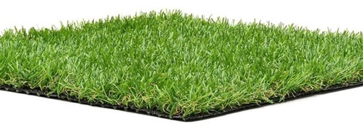 Kunstgras op rol - Siergrastapijt - Voor balkon, terras en tuin - Onderhoudsvriendelijk - weerbestendig - 100x400 cm - Groen