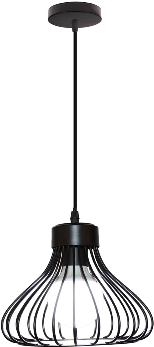 Hanglampen Industriële Slaapkamer Hanglamp Moderne Plafondlamp E27 Kroonluchter voor Woonkamer Binnen Zwart