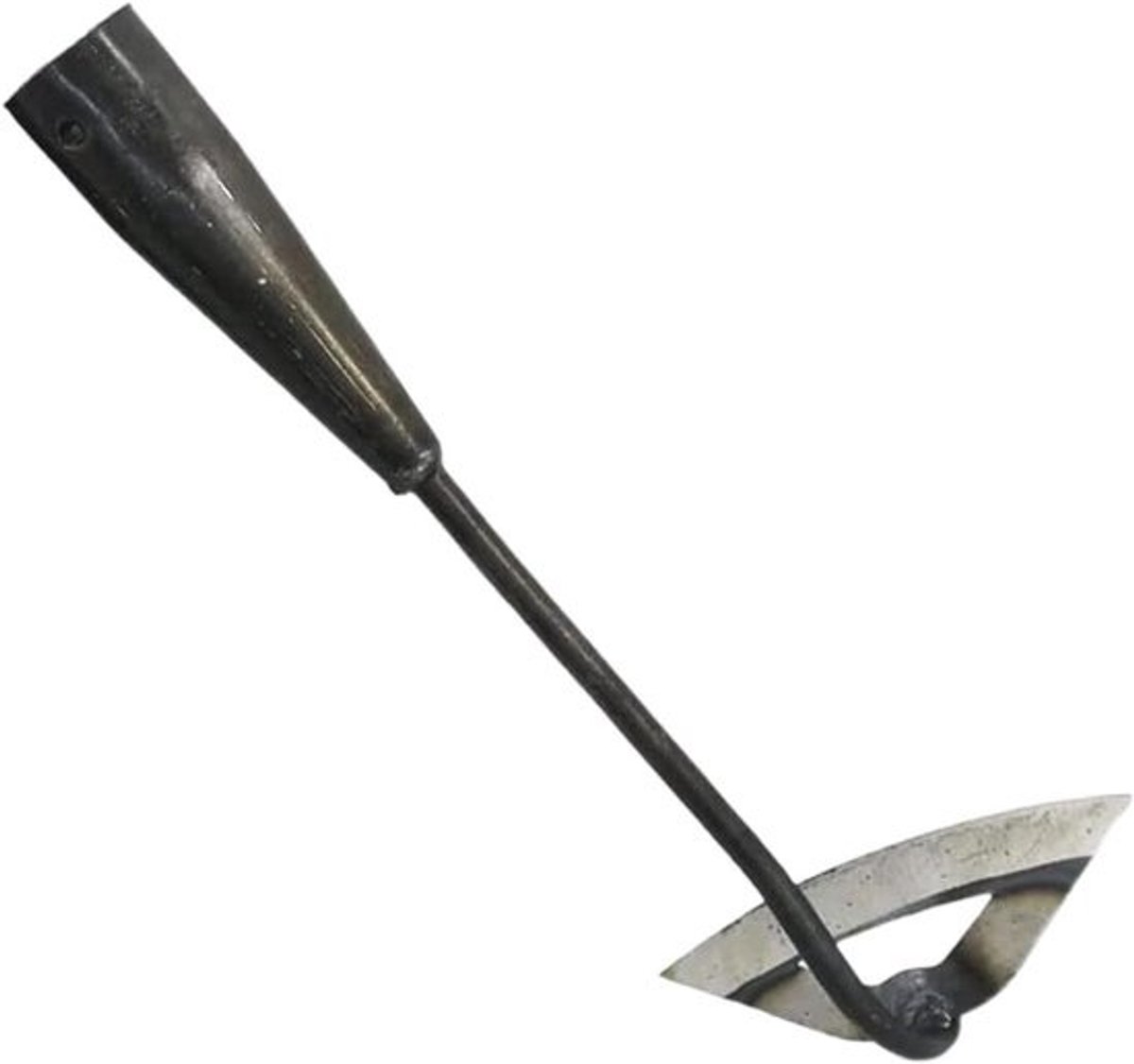 Tuinhak met punt - Aardappel- en gazonhak - Voor het losmaken van de bodem - Antisliphandvat - 21 cm - Zwart