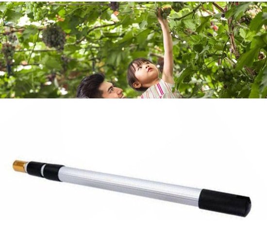 Fruitplukker - verlengstang - Telescopische collector - Fruit oogsten - Lichtgewicht aluminium - Verstelbaar bereik — afbeelding 2