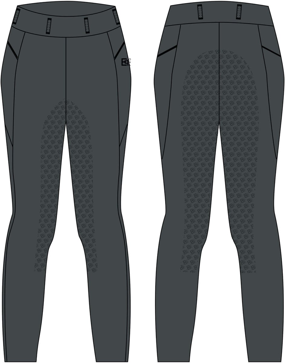 EQPro Mindy AW26 Rijlegging - Maat: 36 - Grijs - Polyester