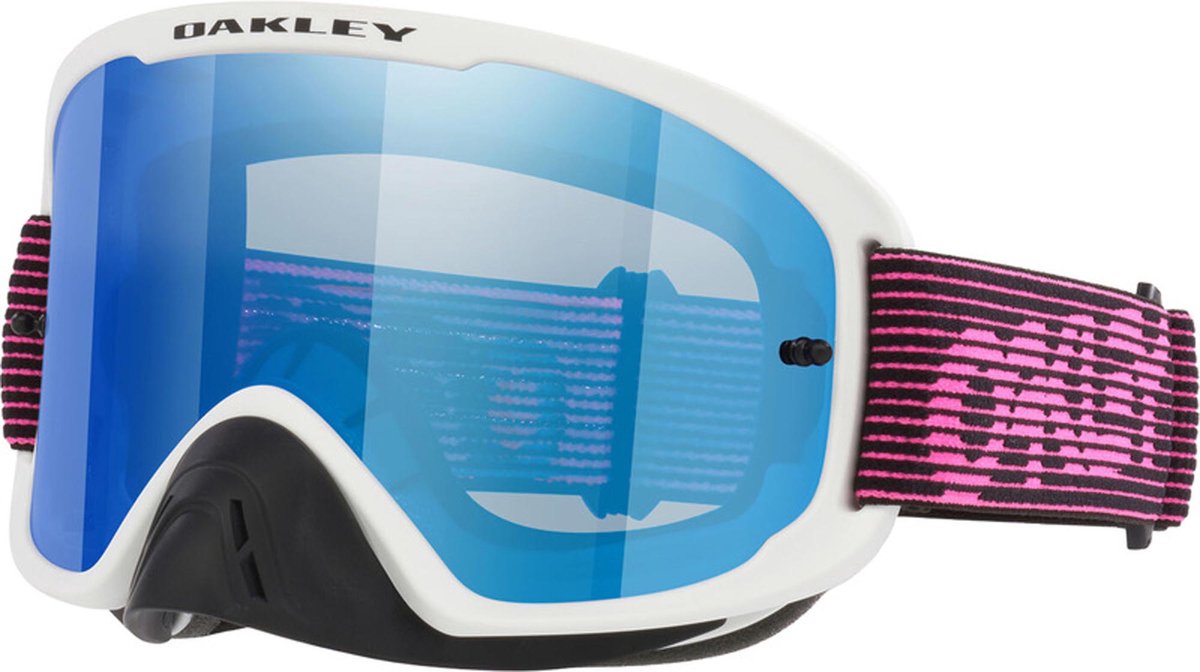 Oakley O-Frame 2.0 Pro Witte/ Strepen IJs Iridium Motocrossbril