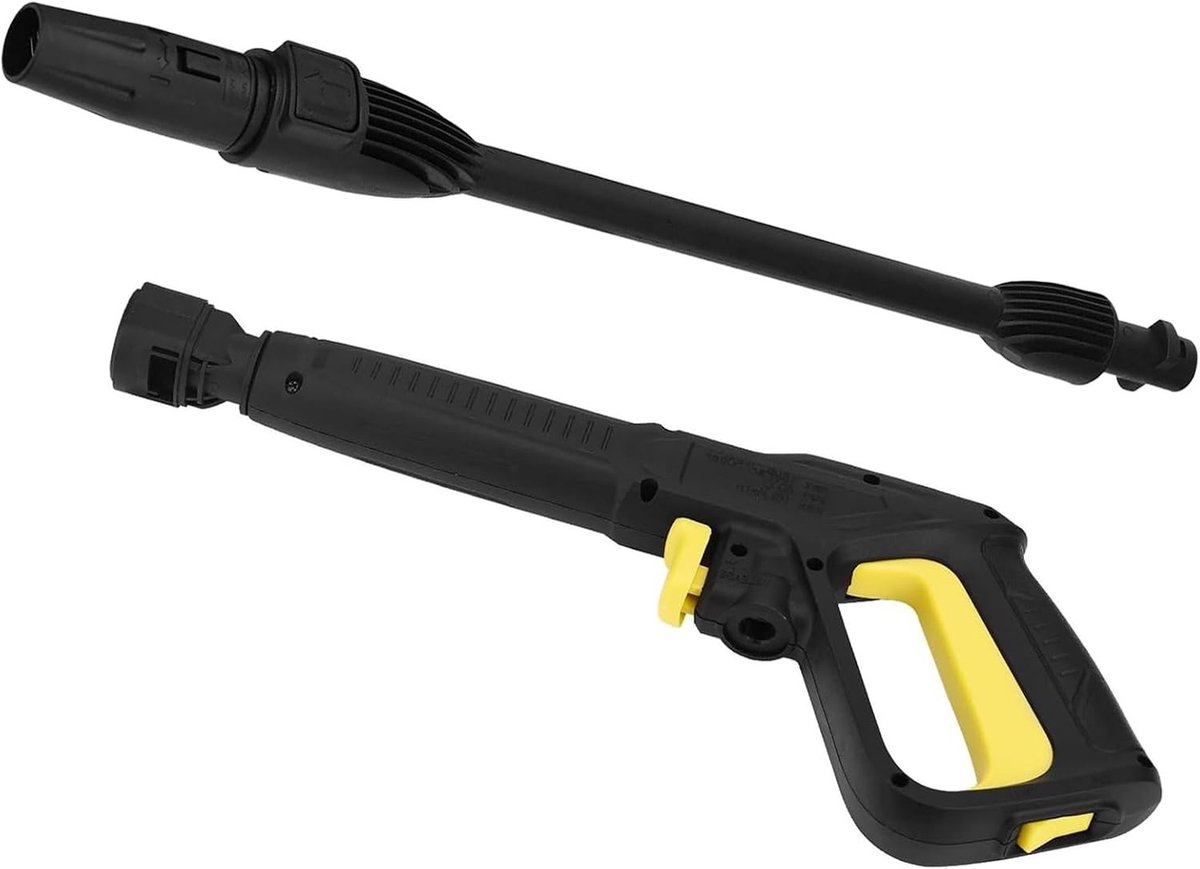 Complete Set van Hoge Druk Spuitpistool met Spuitlans en Verstelbare Düse voor K2 tot K7, 150 Bar, Snelle Aansluiting en Accessoires voor Effectieve Reiniging