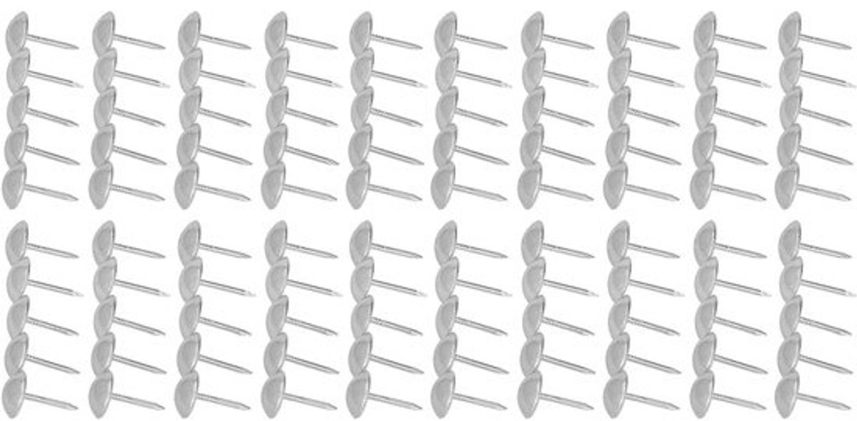 Bekledingstacks - Decoratieve spijkers - Afwerking van meubelprojecten - Duurzaam koolstofstaal - 11 x 16 mm - Antiek zilver