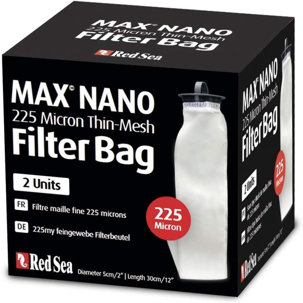 Red Sea Max Nano Replacement 225 Micron Thin Mesh Filter Bag, 2 Pack (730773405800) - ShopVlot