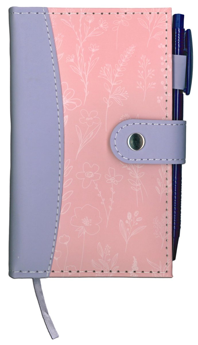 Quickdraw Slim Notebook with Pen – Soft Touch Covers Wild Bloom Floral Designs – Small Lined Journal with 192 Pages – - ShopVlot