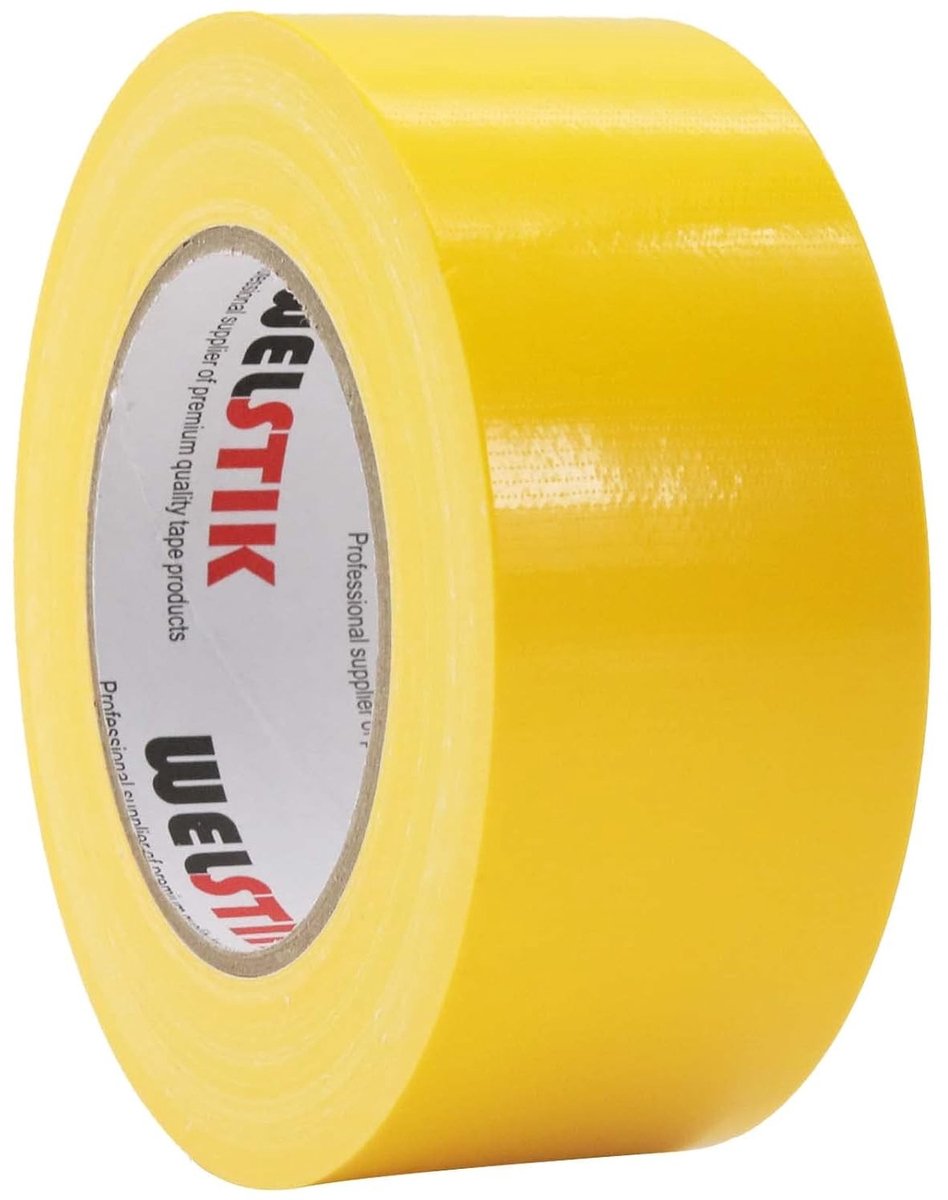 Professionele Kwaliteit Waterdichte Lijmtape voor Reparaties en Creatieve Projecten, 50mm x 41m, Geel, Sterk, Duurzaam, Multifunctioneel
