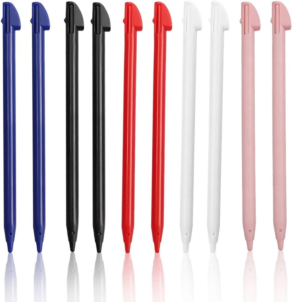 Set van 10 pennen voor 3DS XL en 3DS LL, zeer nauwkeurige touchpen 96 mm, meerkleurig, gevoelig en krasbestendig voor - ShopVlot