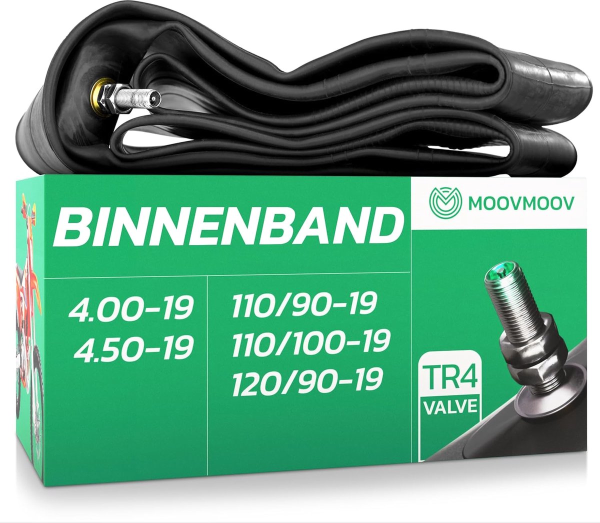 MoovMoov Inner tube for tires 110/90-19, 110/100-19, 120/90-19, 4.00-19 and 4.50-19 - ShopVlot