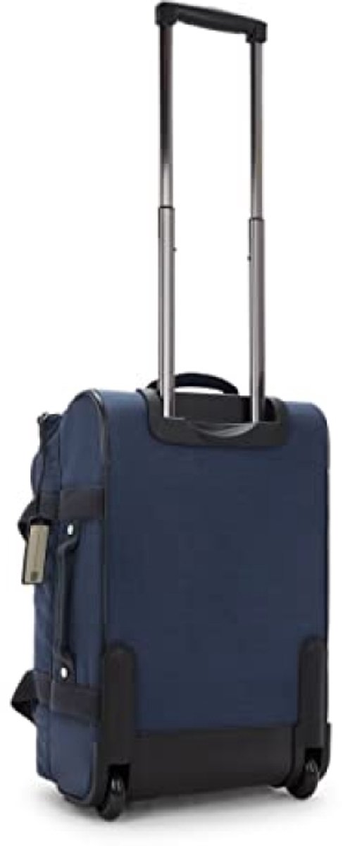 Kleine duffeltas op wielen, handbagage, 39L, blauw