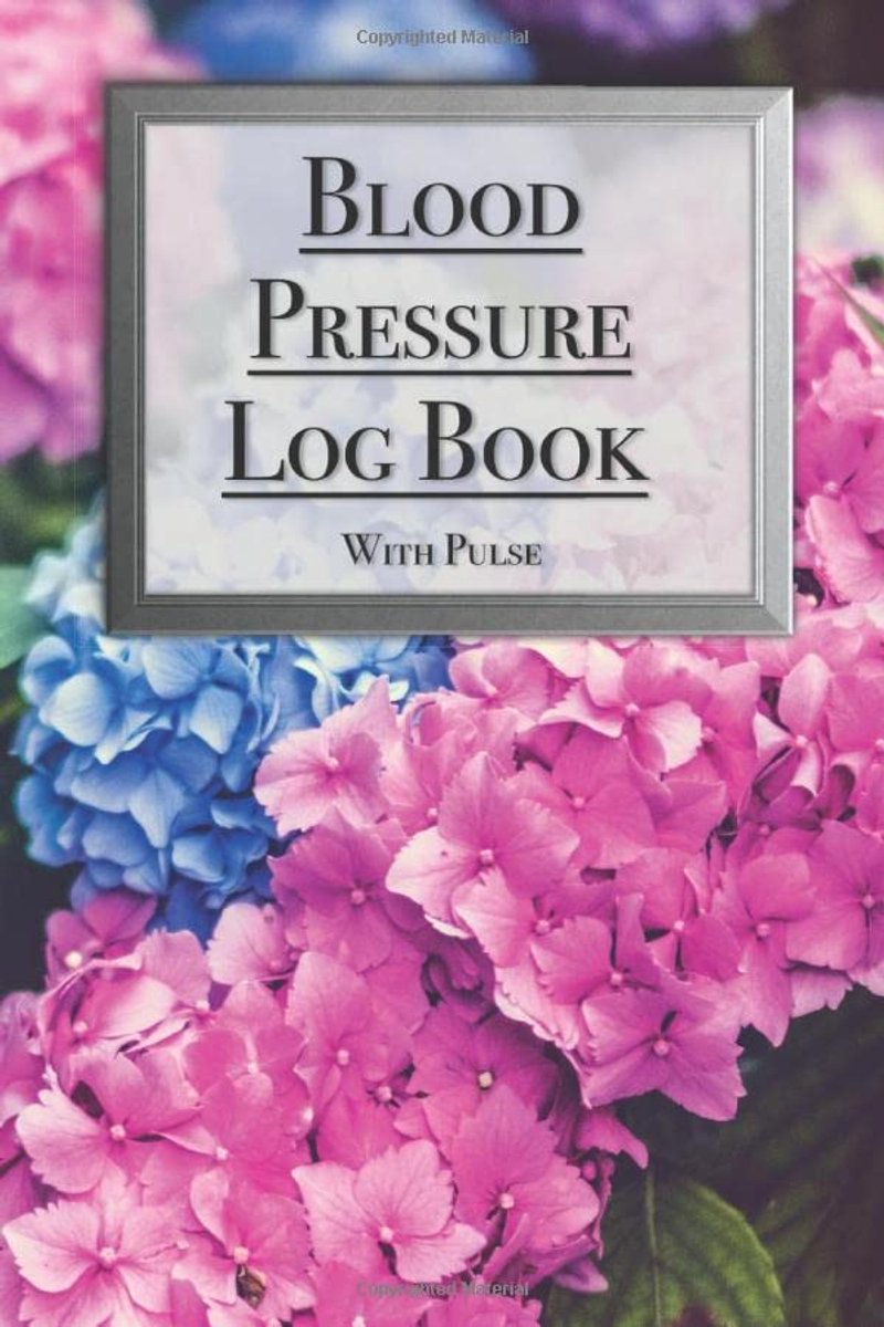 Blood Pressure Log Book with Heart Rate - Record Monitor and Log at Home for Women Botanical Flower Cover - ShopVlot