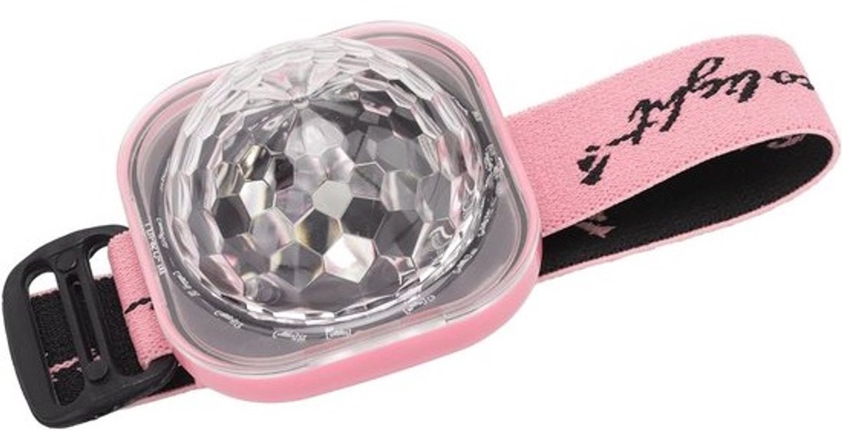 Polsballamp - Feestarmbandlampje - Podiumsfeer - Muziekgestuurde RGB-verlichting - 500mAh-batterij - Roze
