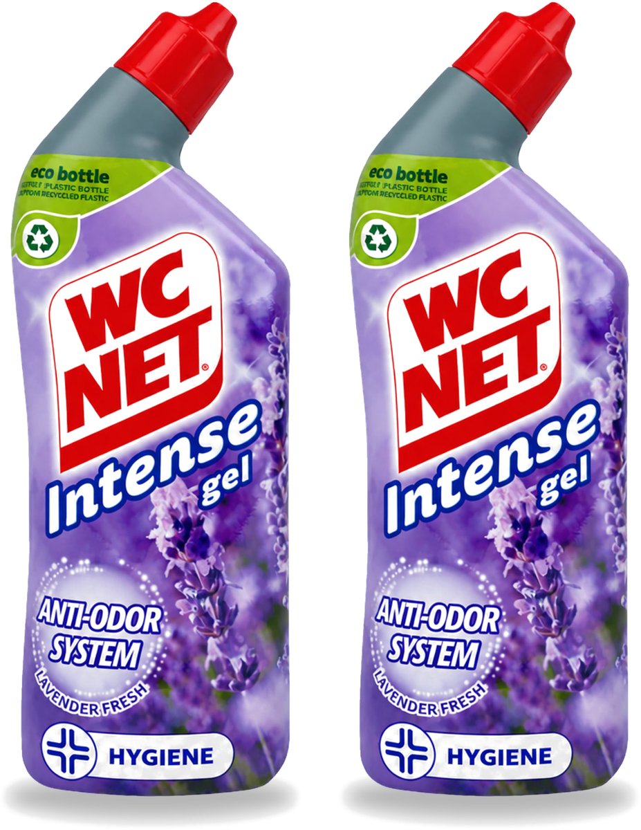 2 x WC Net - Toiletreiniger - Gel - Lavendel - Gerecycled Materiaal - 750 ml - Voordeelverpakking - 2 stuks
