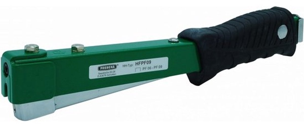 handnietmachine - nietpistool voor tackers - voor het bevestigen van materialen - voor nietjes van 6-9 mm - zwart