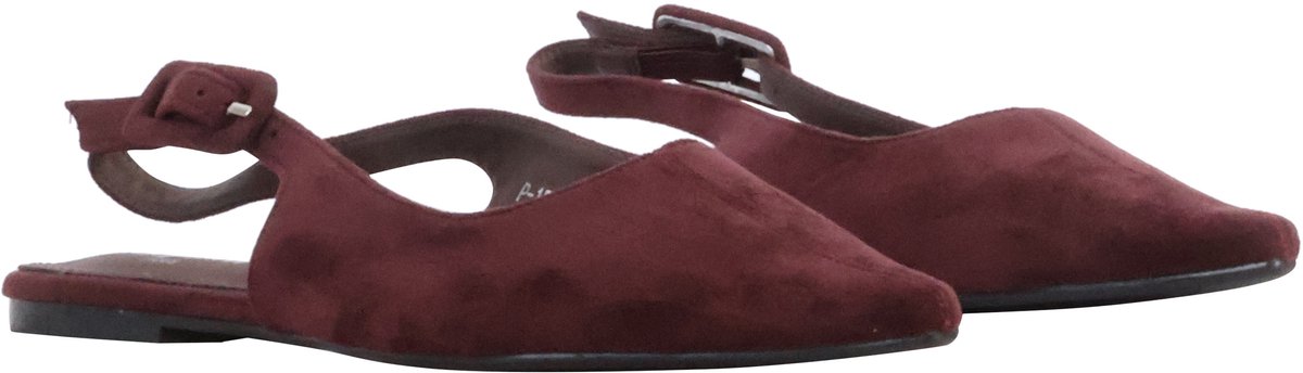 Platte pumps met bandjes