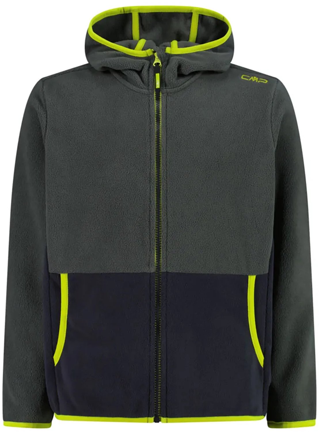 Cmp Fix Hood 32h1384 Fleece Met Volledige Rits 12 Years Kinderen Jungle / Antracite