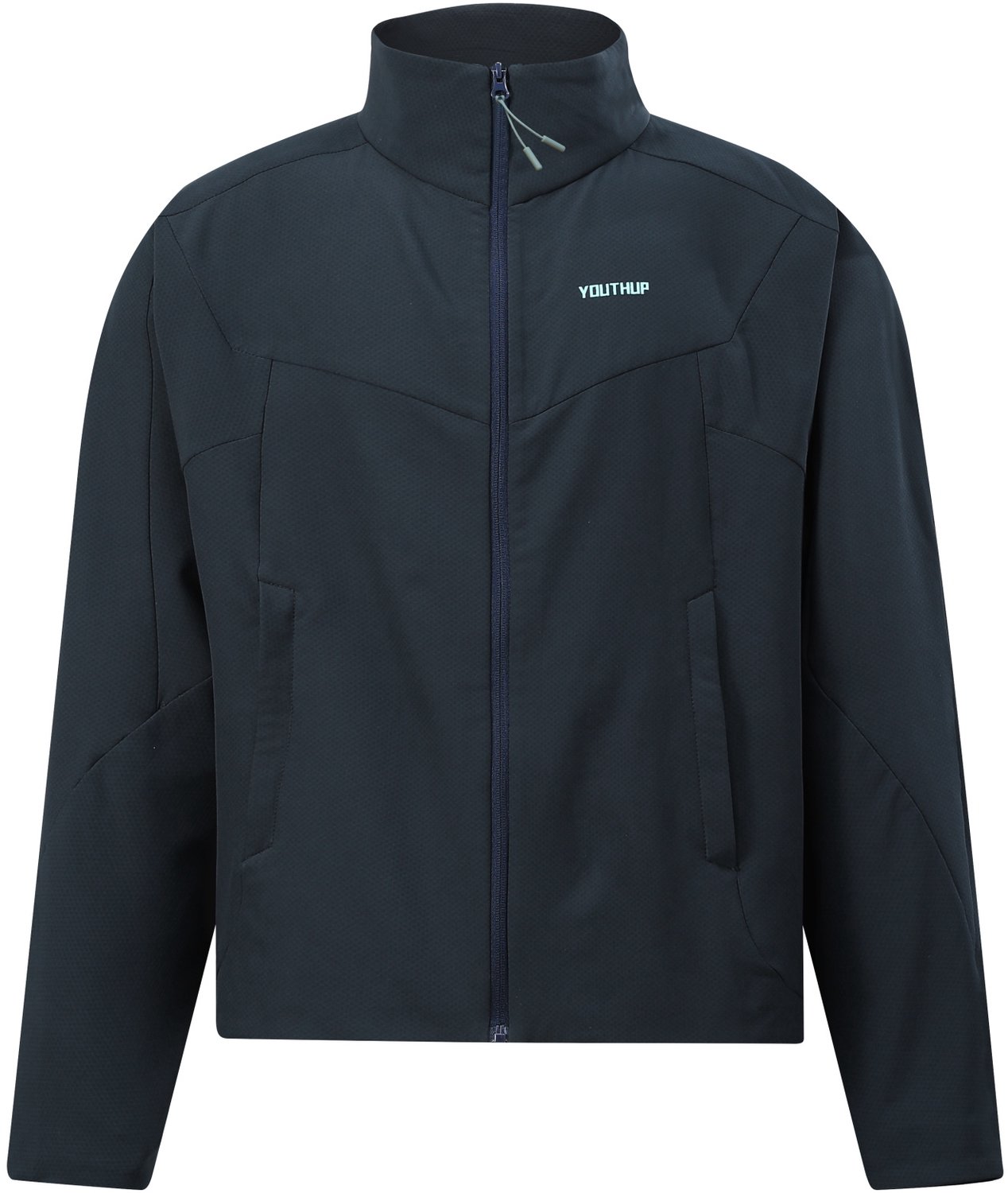 YOUTHUP Heren Winddicht Outdoorjas Waterafstotend Fleece Blauw