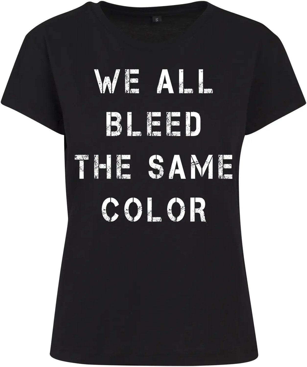 Dames-T-shirt Mister Tee Blood Color Zwart