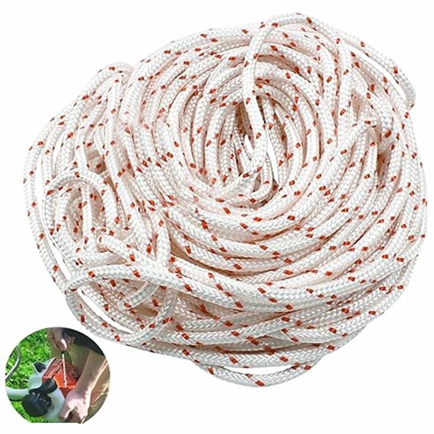10m Polyester Startkabel 4mm voor Grasmaaiers en Kettingzagen