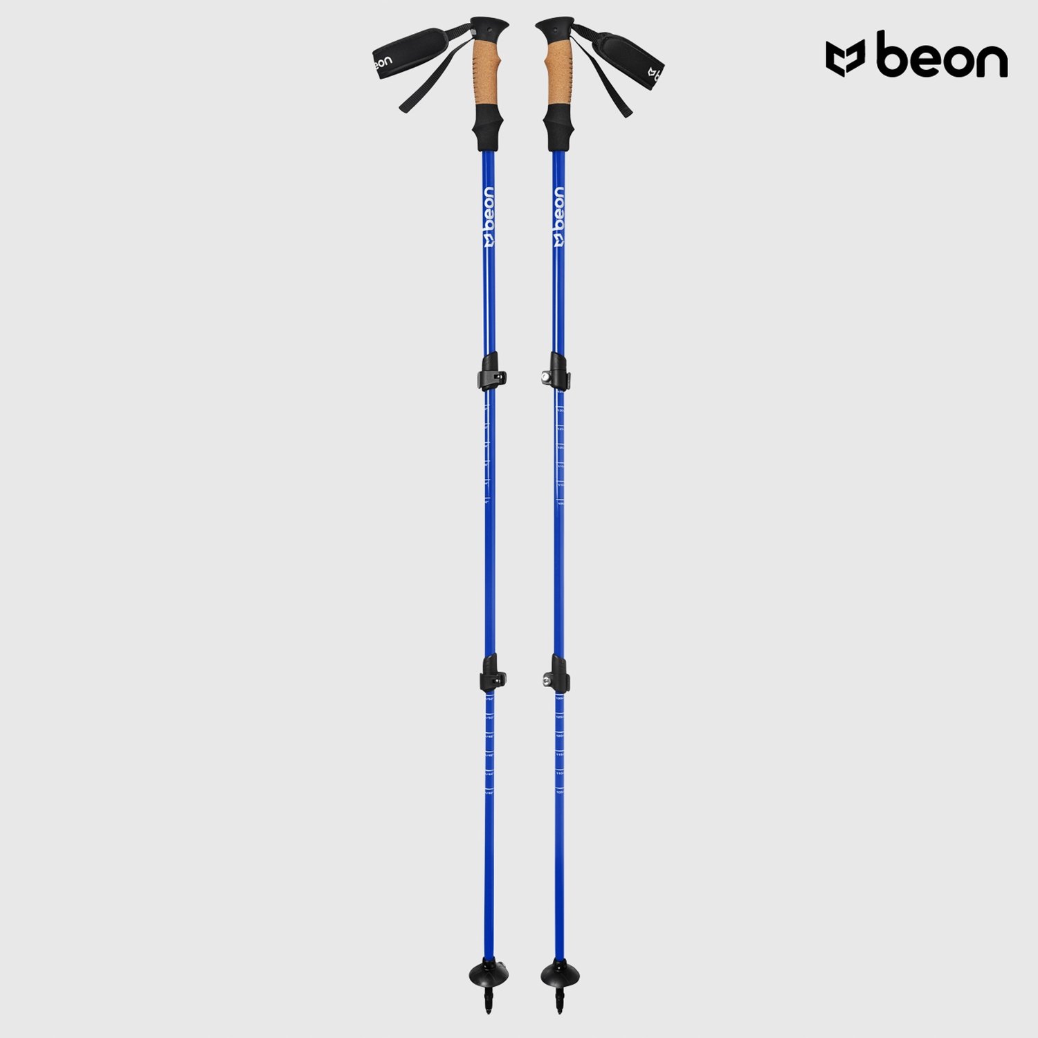 Beon Pro Blue Trekkingstokken - Verstelbaar voor Wandelen & Nordic Walking