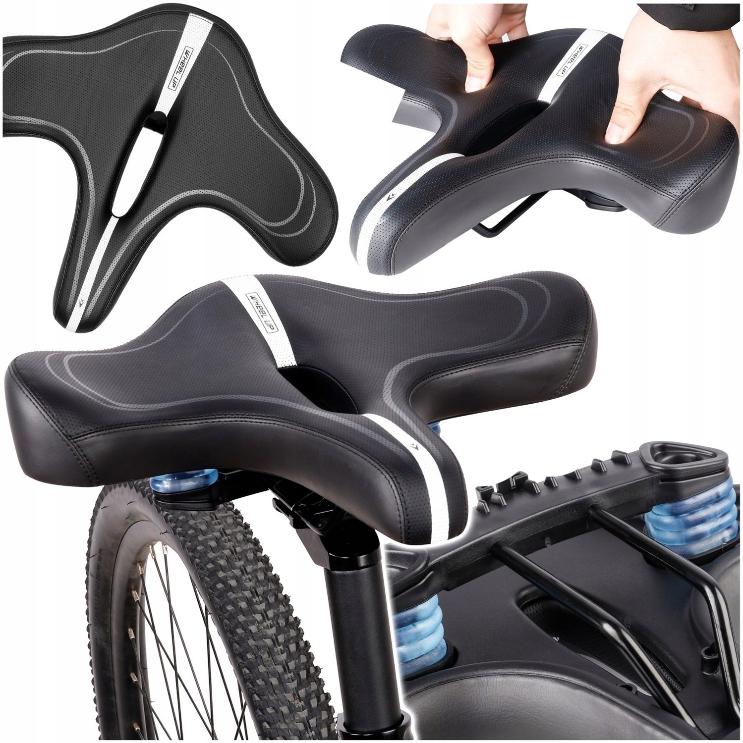 Comfortabel Fietszadel - Breed, Ergonomisch & Geveerd