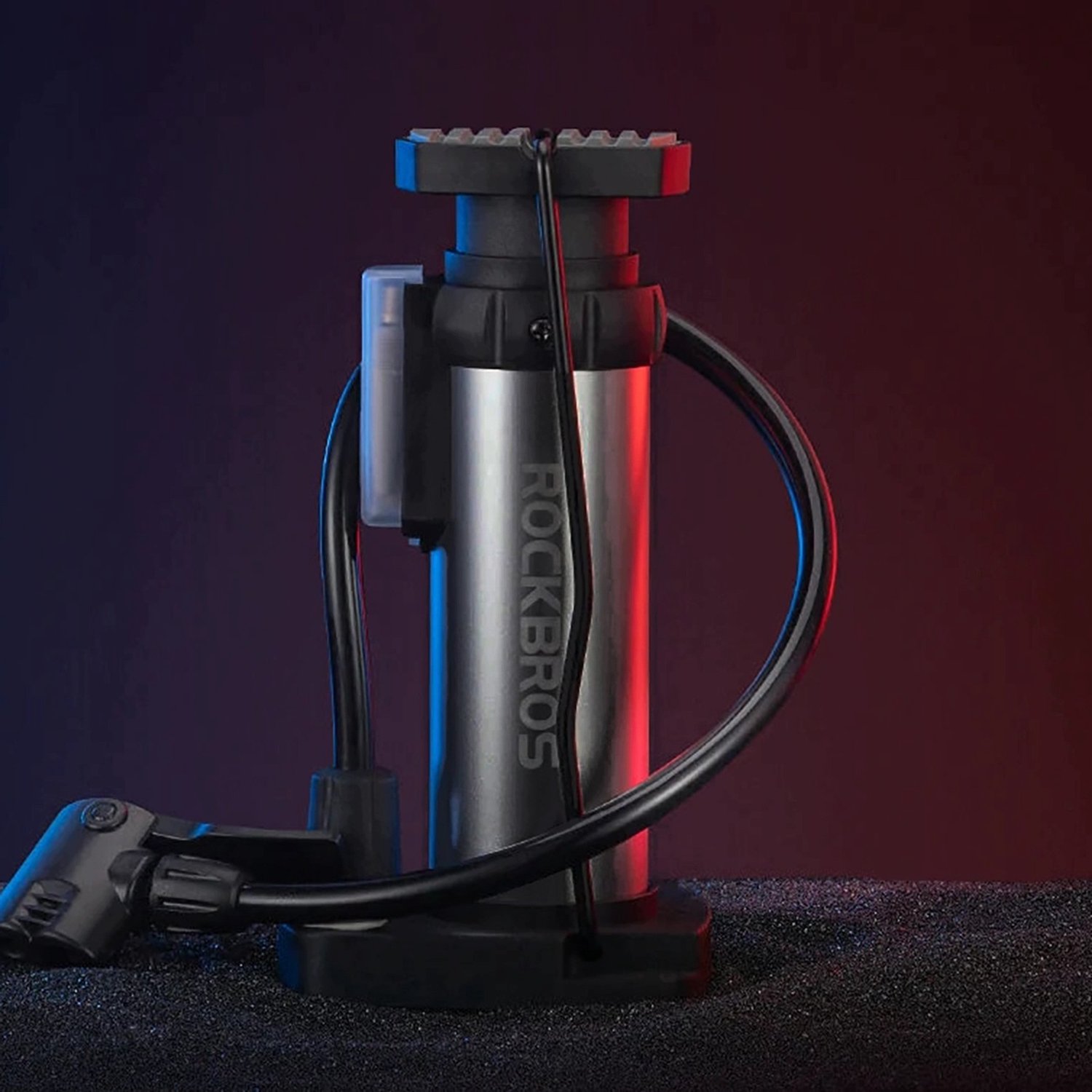 Rockbros Fietspomp Voetpomp Auto 100PSI Lichtgewicht Aluminium