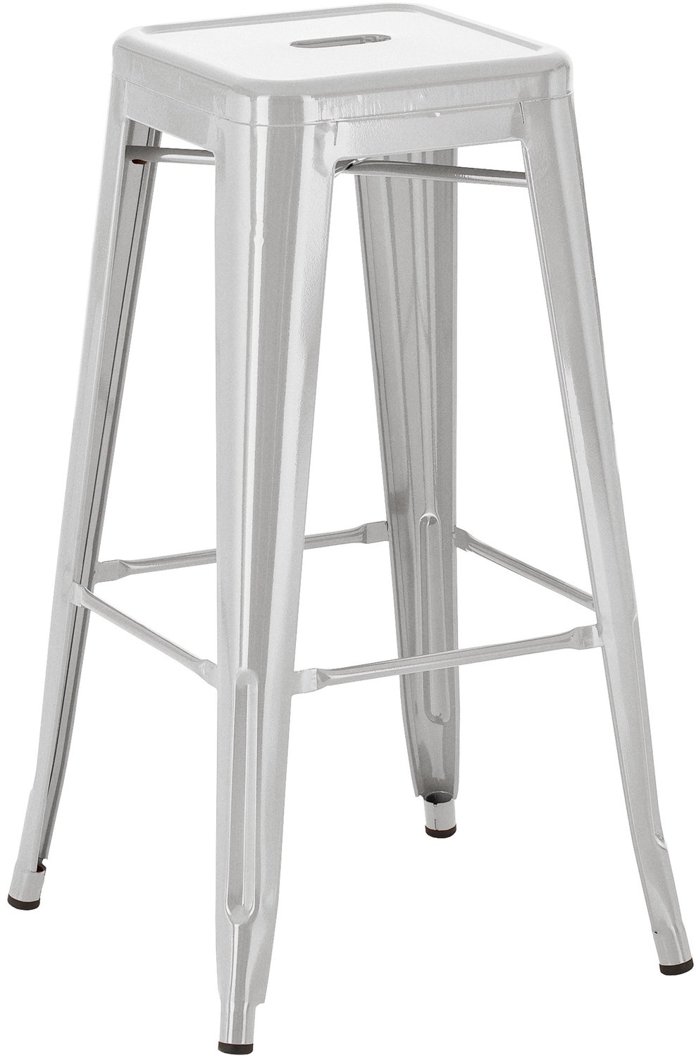 Barkruk - Zithoogte 76 cm - Zilver