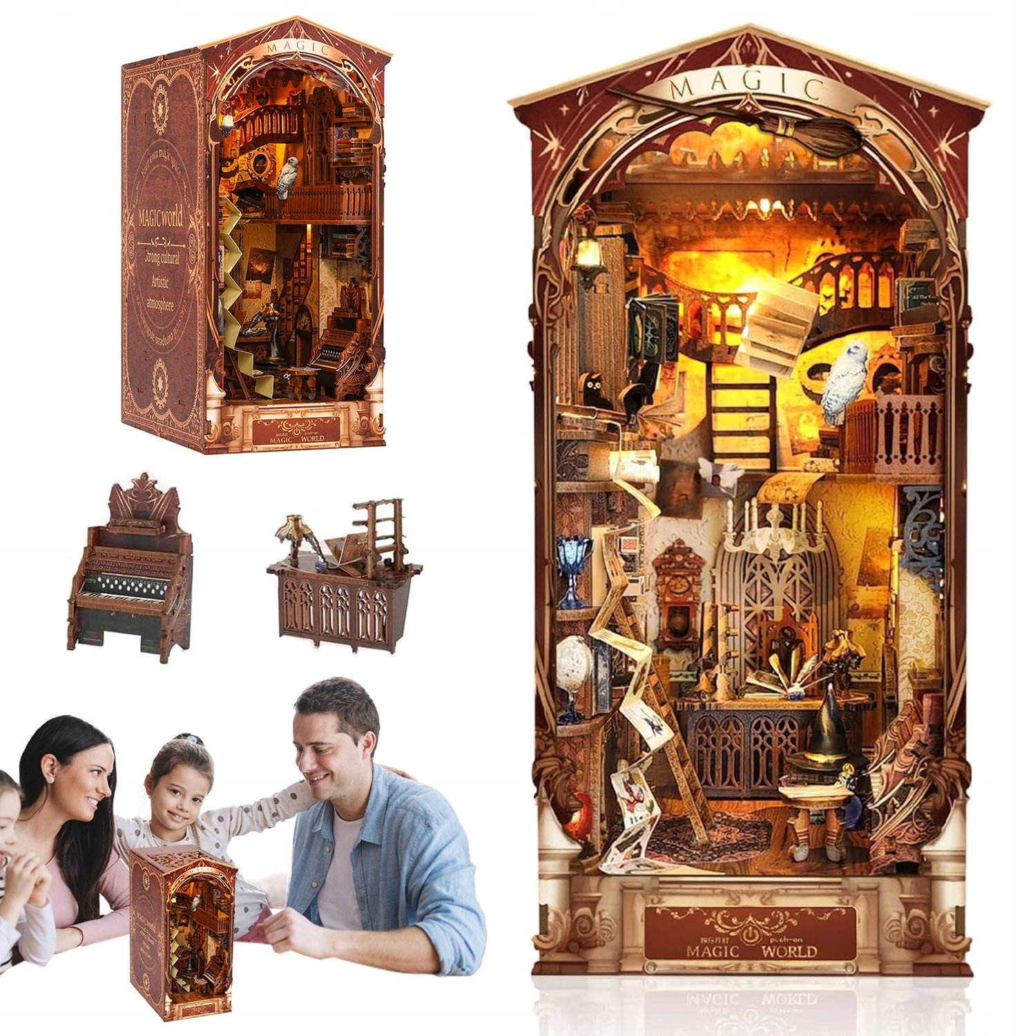 Magische 3D Miniatuur Wereld Bouwpakket met LED - Creatief Cadeau