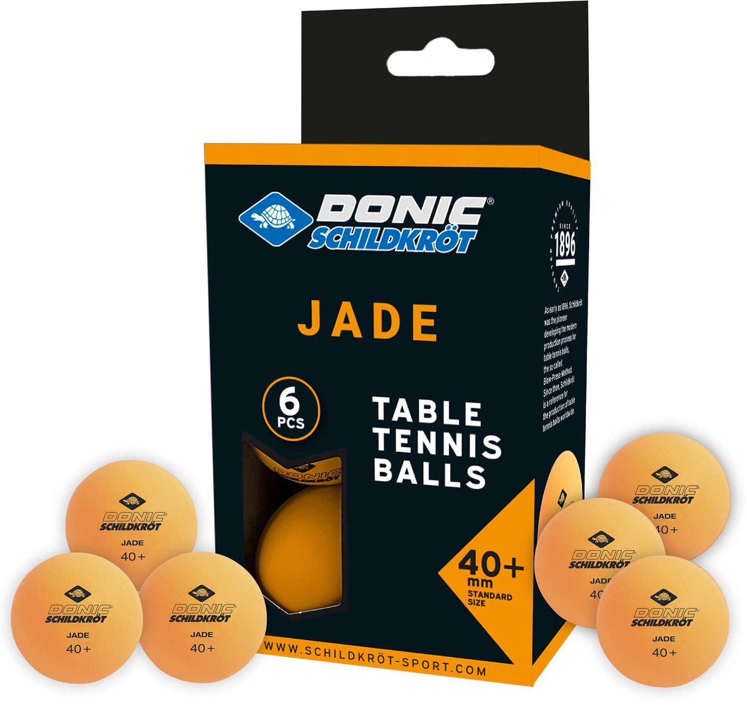 Donic Schildkröt Tafeltennisballen Jade 6 Stuks Oranje