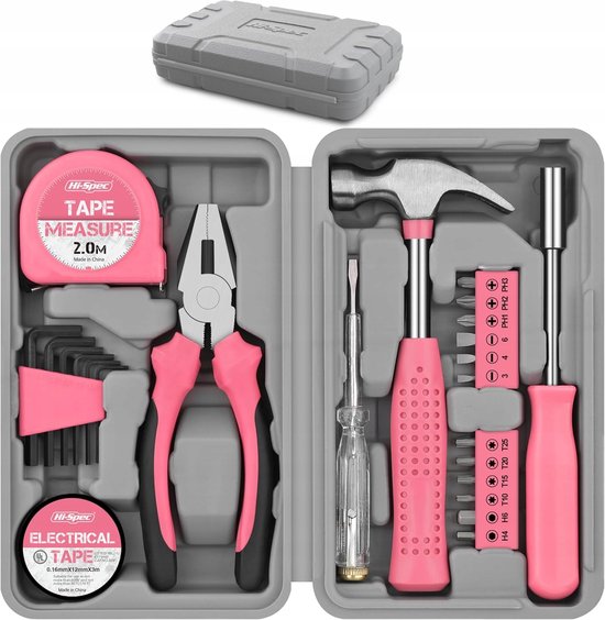 24-delig Roze Gereedschapset voor Thuis - Compact en Handig — cadeau in Gereedschap - foto 5