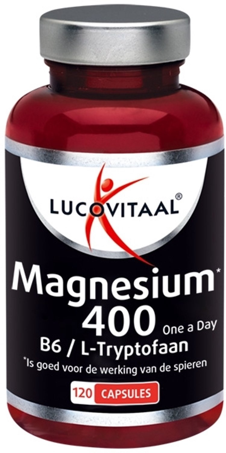 Lucovitaal Magnesium 400 met Vitamine B6 & L-Tryptofaan 120 capsules