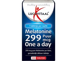 Lucovitaal Melatonine tabletjes 299 mcg 200 tabletten