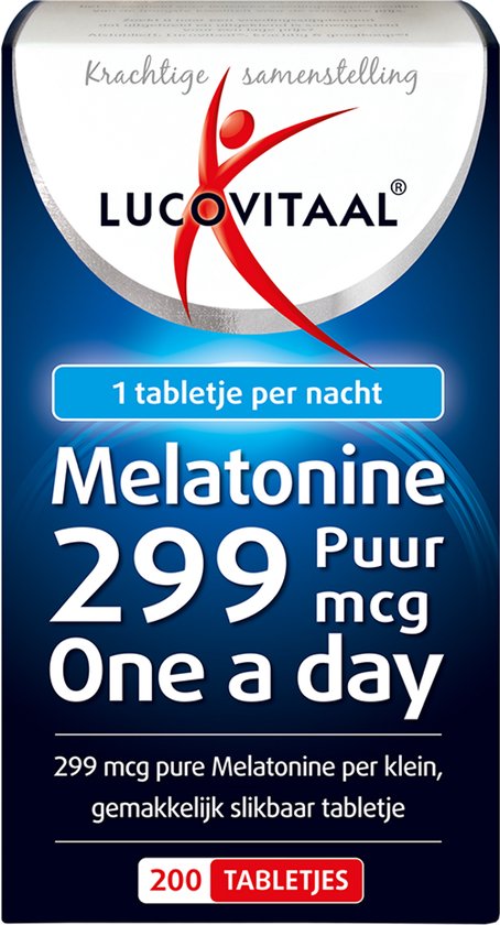 Lucovitaal Melatonine tabletjes 299 mcg 200 tabletten - 200 stuks