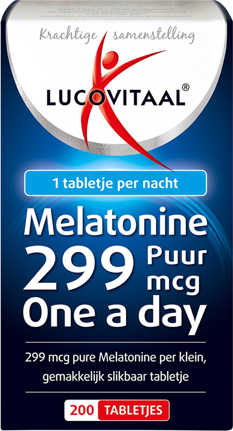 Bol.com Lucovitaal Melatonine tabletjes 299 mcg 200 tabletten aanbieding