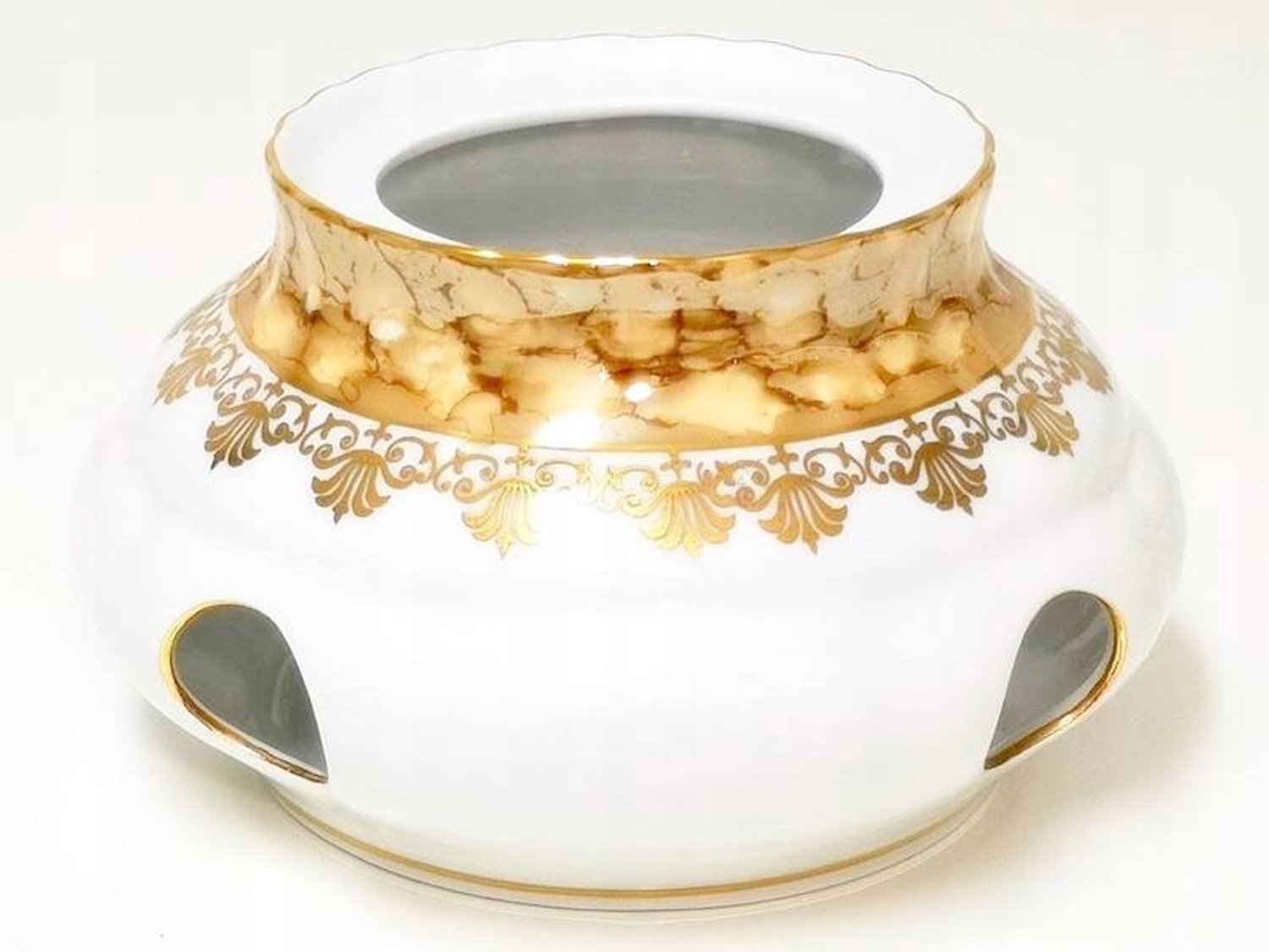 Malcer Porseleinen Theepotwarmer 'Iwona' 1600ml - Goud & Bruin