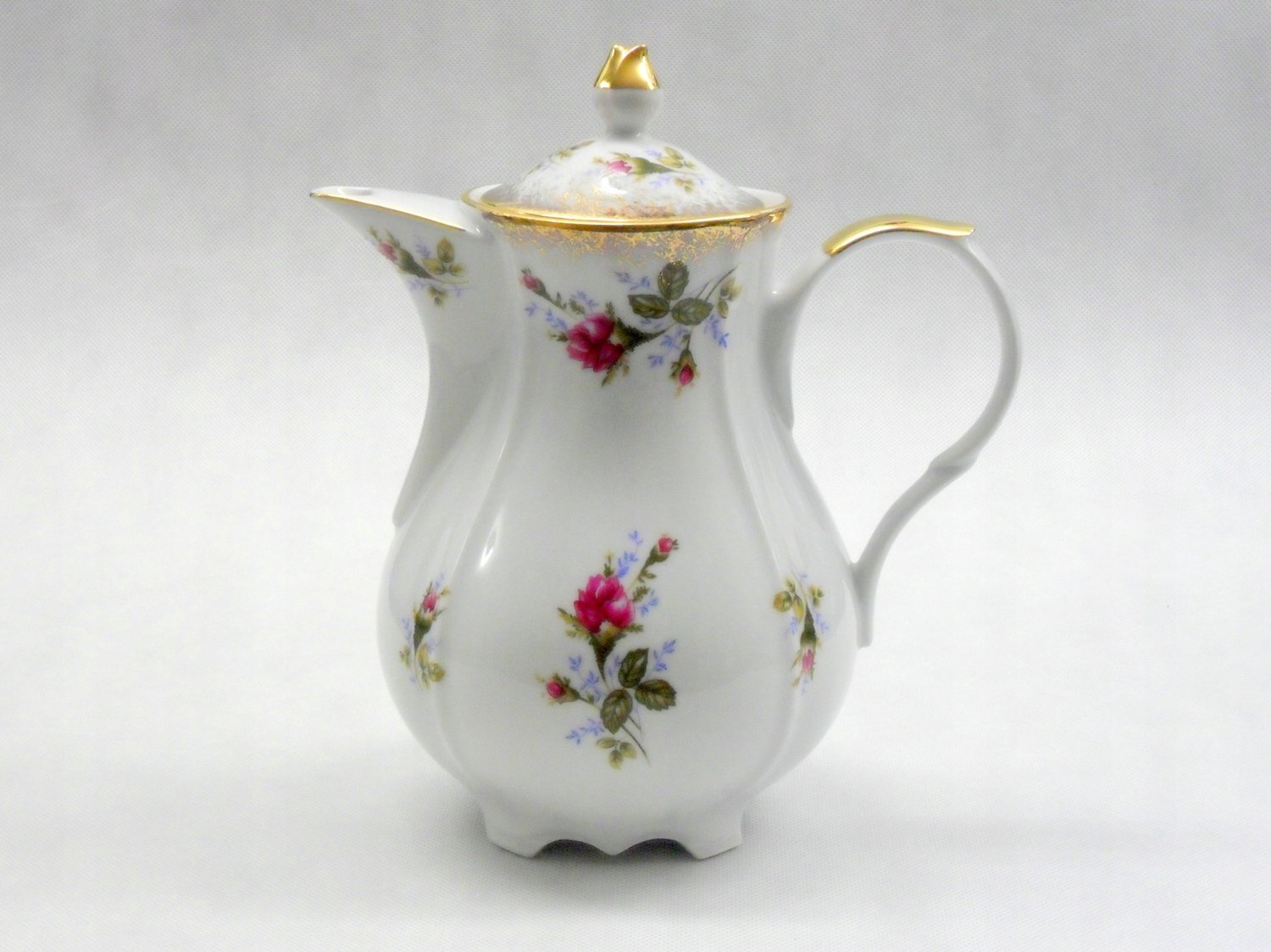 Romantica Porseleinen Theepot 1.5L - Handgeschilderd met Gouden Details