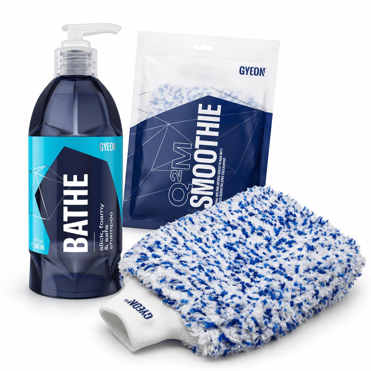 GYEON Q²M Bathe 500ml & GYEON Q²M Smoothie EVO Wash Mitt