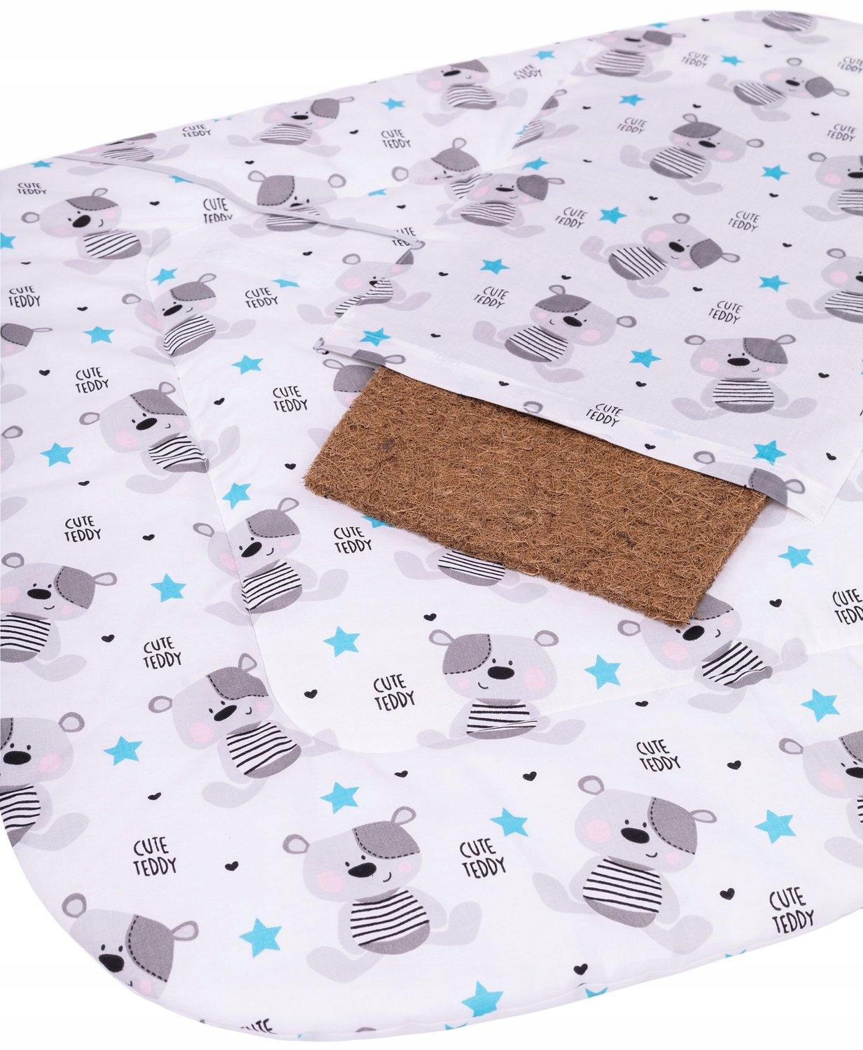 Babywikkeldoek met versteviging - Zacht katoen, Beige