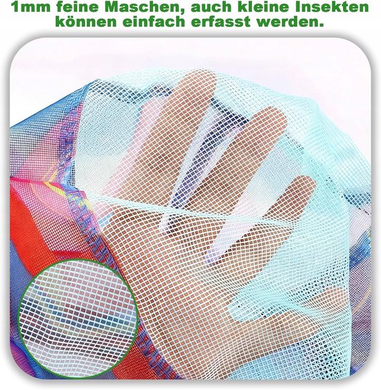 Telescopische insectennet 67-173 cm - Lichtgewicht en opvouwbaar — afbeelding 2