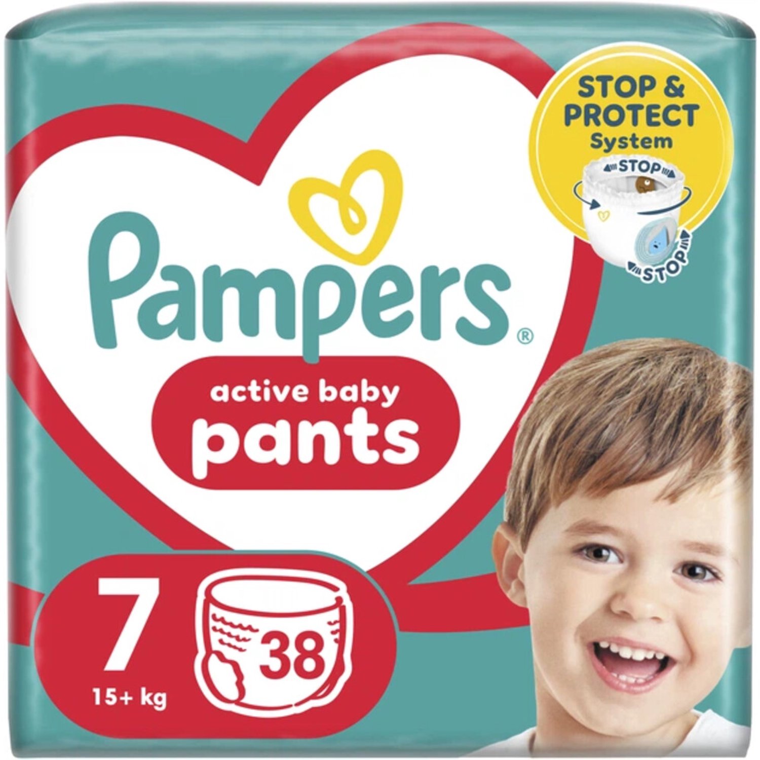 Pampers Active Baby luierbroekjes maat 7 | 38 stuks
