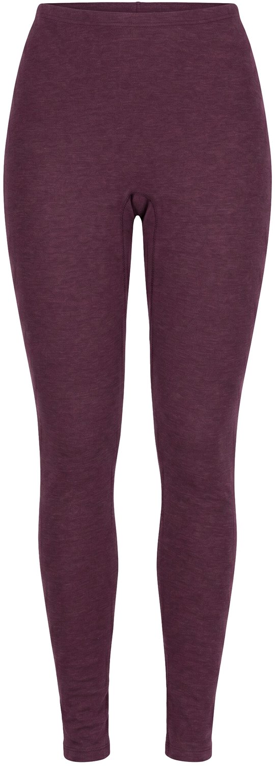 Ulla Popken - Dames - Thermo-legging Slim elastische tailleband - Donker wijnrood - Maat 50+