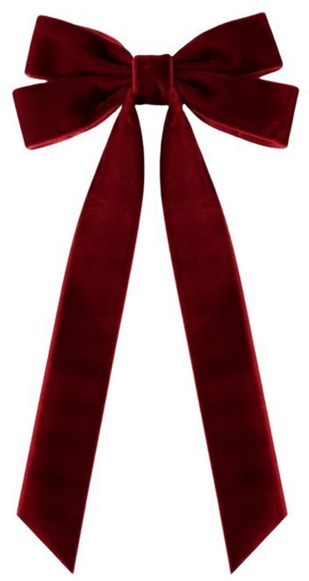 22 Stuks - kerststrikken rood - kerststrik - kerstdecoratie voor binnen - kerst decoratie tuin - Kerstboom Decoratie - Kerstsfeer -26*13cm-Wijnrood