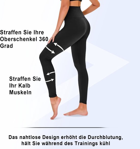 Hoge Taille Dames Leggings voor Sport en Yoga - Ademend en Comfortabel Sportbroekje — afbeelding 3
