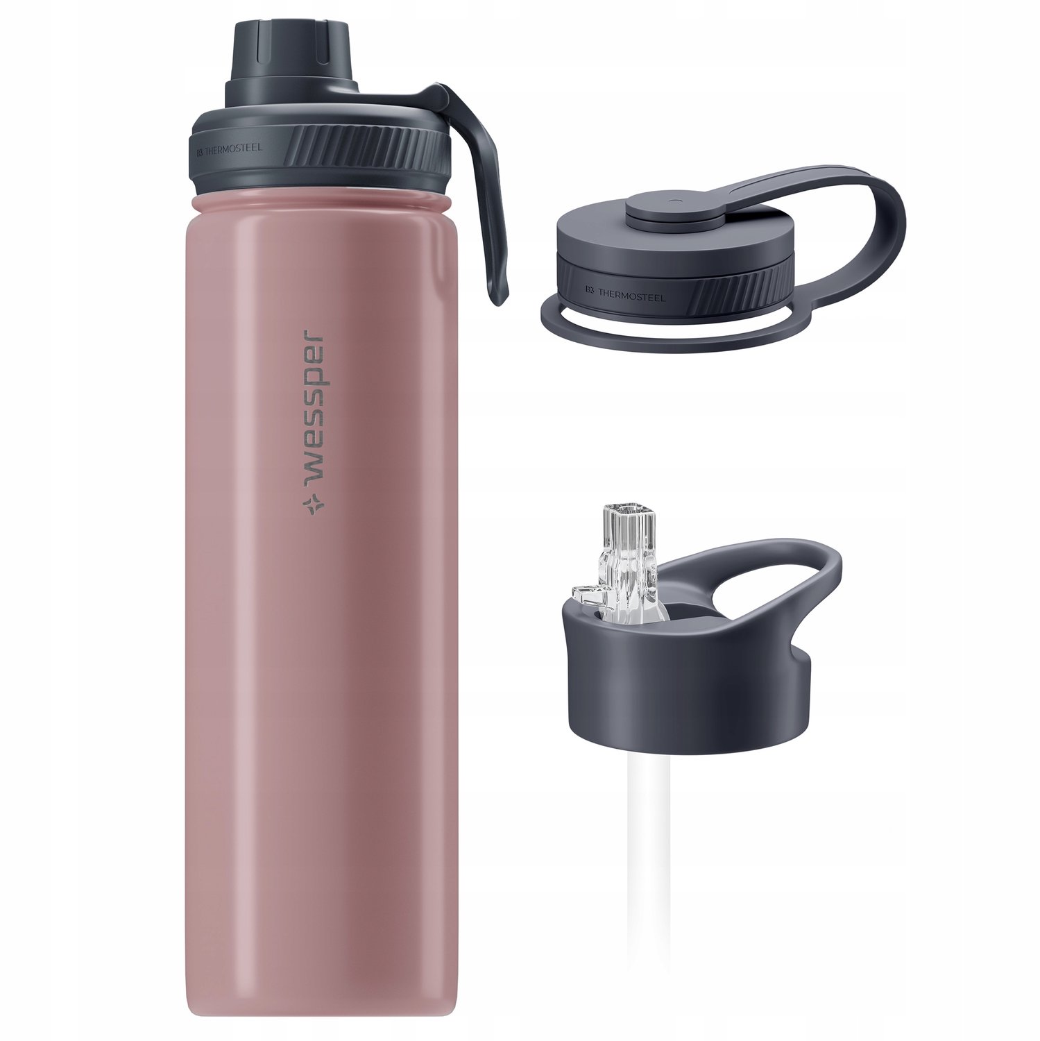 Wessper B3 Thermosteel Thermosfles - 0.7L - Roze