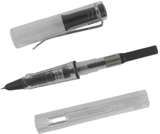 Jinhao 599 Fijne Fountain Pen met Transparante Lichaam — afbeelding 3