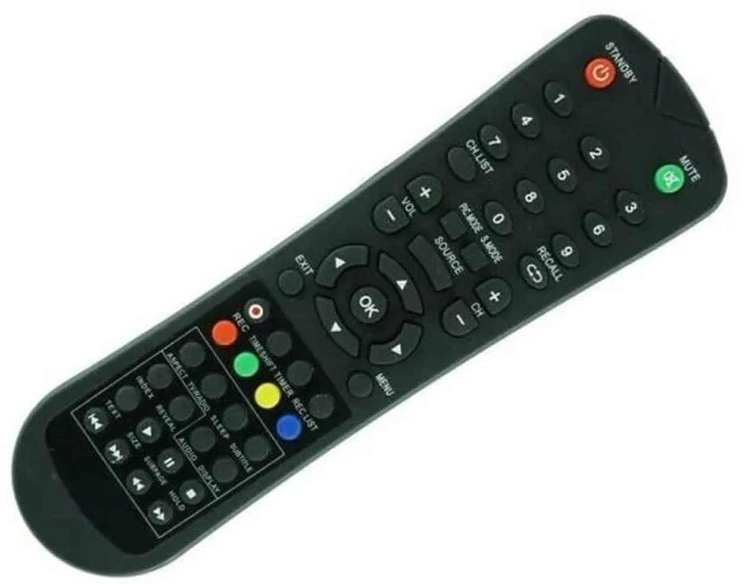 Afstandsbediening - Infrarood voor televisie - Zwart